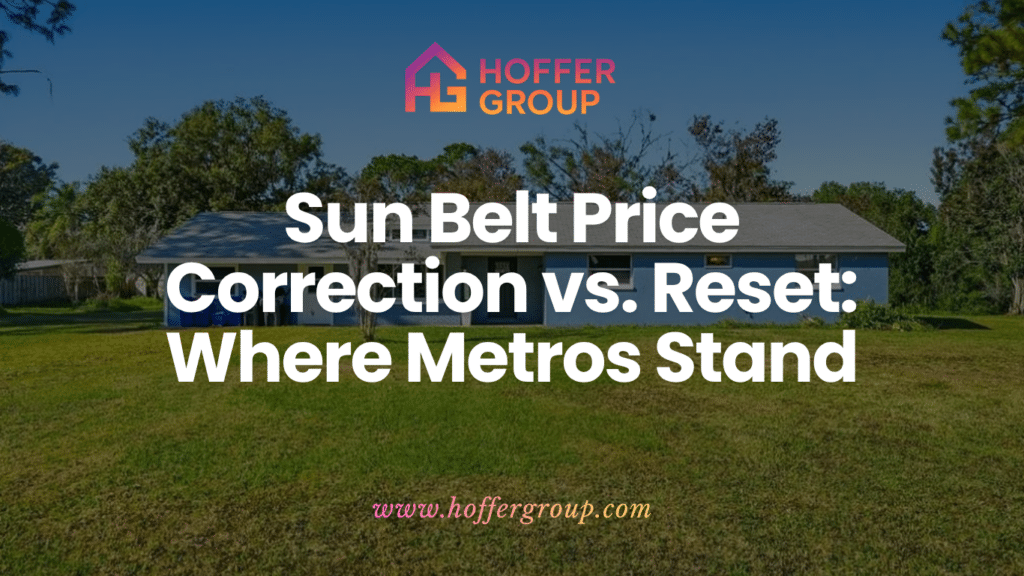 Charts comparing September 2026 list-price change across four Sun Belt metros and inventory growth by price tier in Phoenix.
